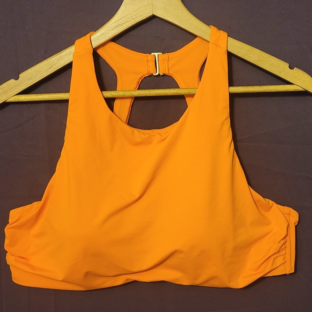 Athleta Vibrant Orange Swim Top. Size 40 B/C